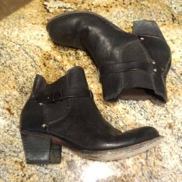 Rag & Bone New York DURHAM Black Leather Ankle Boots Chelsea Sz 39 EU 8.5 US - Picture 9 of 12